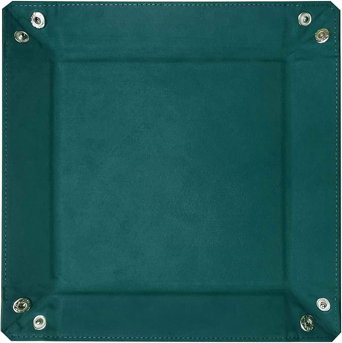 BCW Square Dice Tray - Teal | 7x7 Inches | Ideal for Dungeons and Dragons, Pathfinder, etc | Dice Rolling Tray Gaming Accessory for Tabletop RPGs and Board Games…