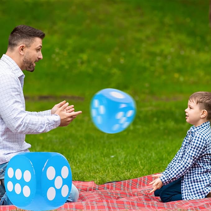Alipis Giant EVA Dice, Jumbo Dice Foam Dice Outdoor Fun Dice Outdoor Board Game Big Square Blocks Foam Dice Outdoor Party Supplies for Outdoor Game Math Games Pool