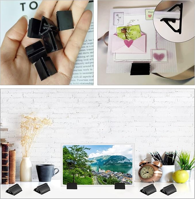 100Pcs Plastic Game Card Stands Board Markers Plastic Card Holder for Board Game,DIY Game Card,Party Favor,Home or Office Organization