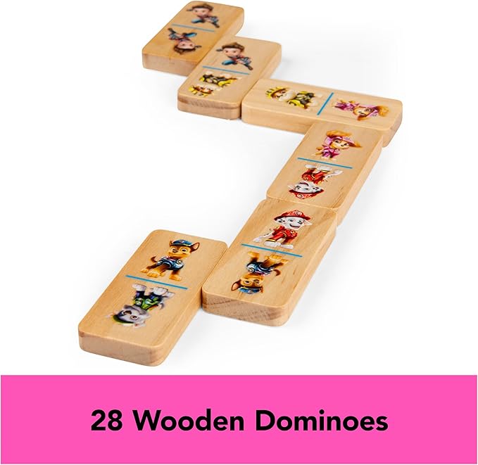 PAW Patrol: The Movie, 4-Game Adventure City Pack Memory Match, Pop-Up, Wooden Dominoes, & Lookout Games, PAW Patrol Toys for Kids Ages 4 and up