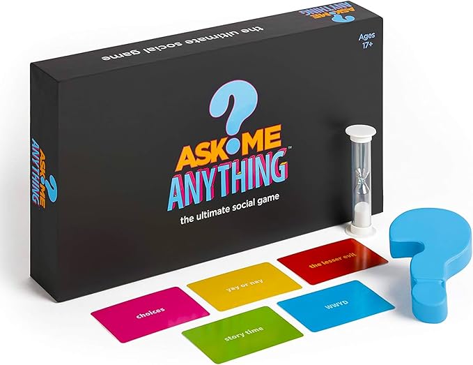 ASKMEANYTHING: Fun Icebreaker Game & Conversation Cards for Couples, Teams, and Friends – Perfect for Therapy Games, Team Building, and Parties