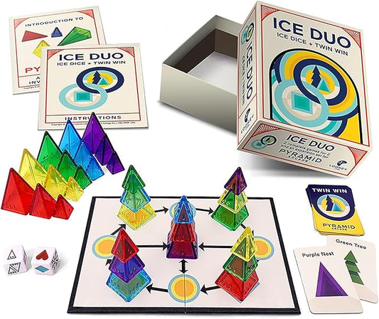 Looney Labs Ice Duo Board Game - Press-Your-Luck Adventure and Hidden-Goal Challenge