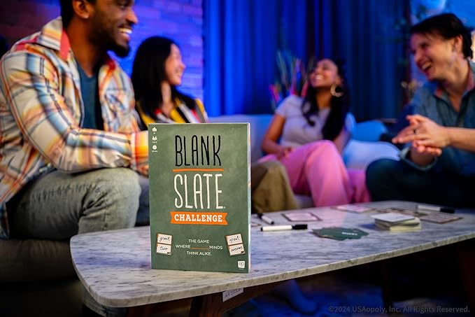 USAOPOLY Blank Slate Challenge| Fun Family Friendly Board Game | Party Board Game | 2 or 4 Players | Ages 8+ | 20 Minutes