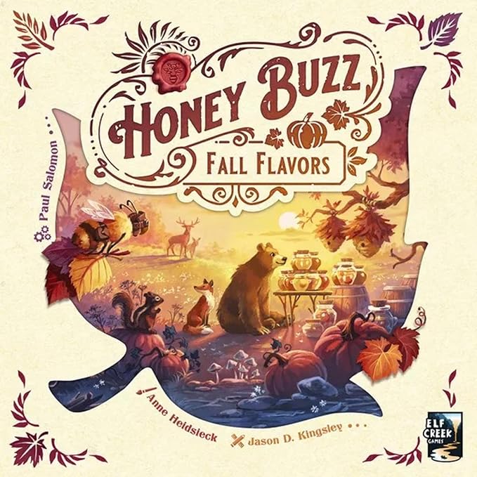 Honey Buzz Fall Flavors Standard Edition - Strategic Worker Placement Board Game Expansion Autumn-Themed Add-On for 1-4 Players, Ages 10+