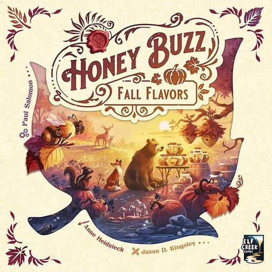 Honey Buzz Fall Flavors Standard Edition - Strategic Worker Placement Board Game Expansion Autumn-Themed Add-On for 1-4 Players, Ages 10+