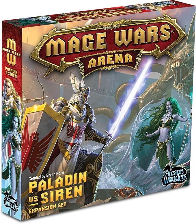 Mage Wars Arena: Paladin vs Siren Expansion Board Game