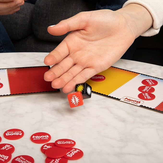 Take Take Boom: The High-Risk, High-Reward Family Dice Game by What Do You Meme?® for 3 + players
