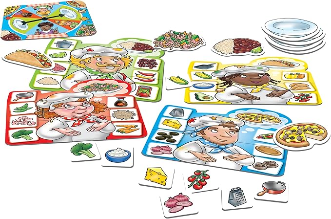 ORCHARD TOYS Moose Crazy Chefs Game. Help Make a Meal in This Tasty Matching Game. for Ages 3-6 and 2-4 Players