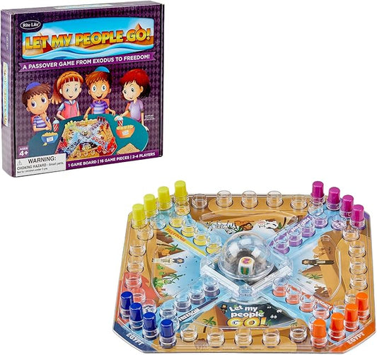 Rite Lite Let My People Go! Jewish Board Game Judaica Gifts for Kids Holiday Party Favors Judaism Game Up to 4 Players A Perfect Family-Friendly Party Game Fun & Educational