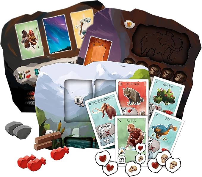 Paleo Board Game - A Cooperative Paleolithic Adventure for Strategy Enthusiasts! Cooperative Game, Fun Family Game for Kids & Adults, Ages 10+, 2-4 Players, 45-60 Minute Playtime, Made by Z-Man Games