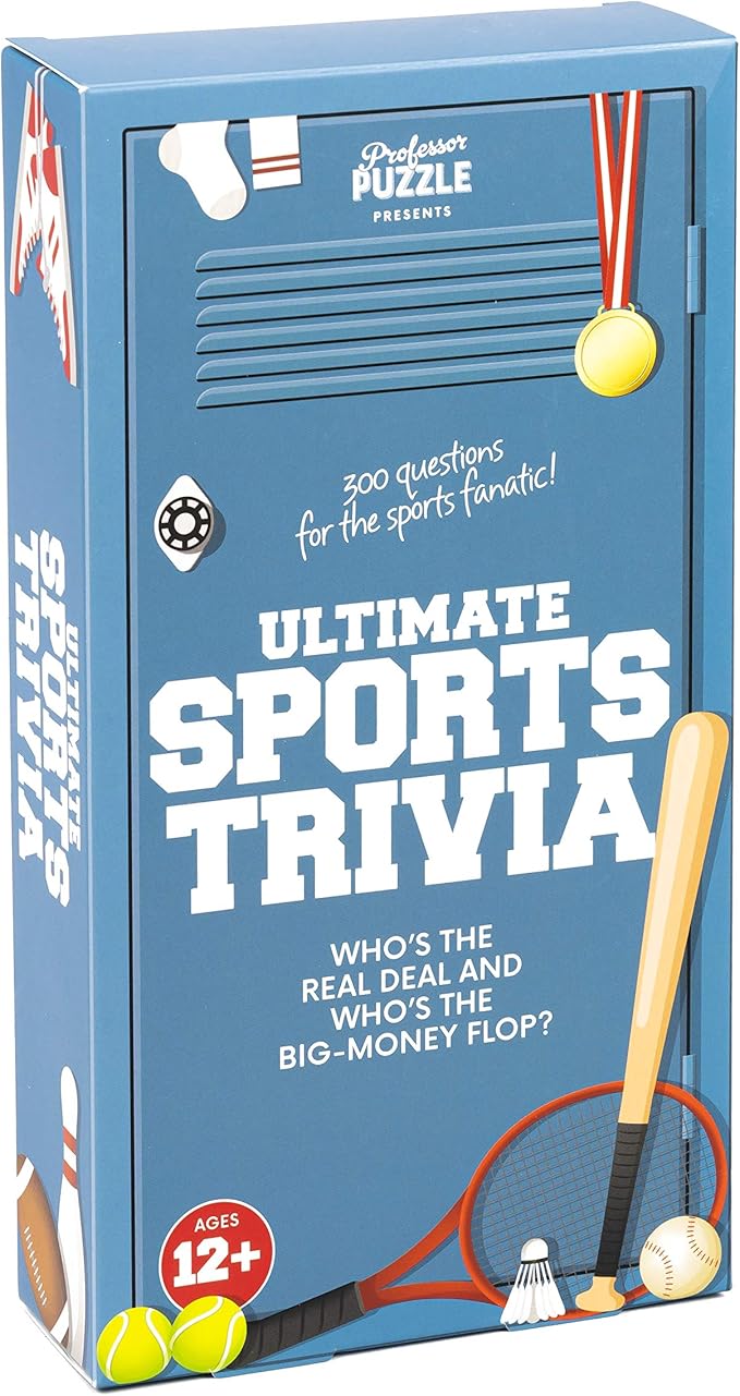 Professor PUZZLE Ultimate Sports Trivia - 300 Quiz Questions for Sports Fanatics