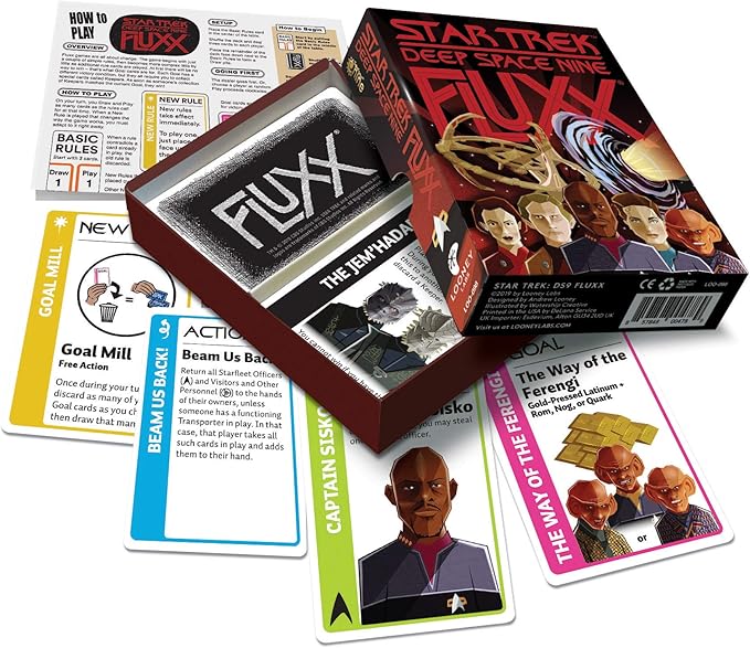 Looney Labs Star Trek Fluxx: Deep Space Nine Card Game - Join The Crew in a Dynamic Game