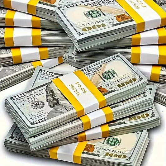 100 PCS Fake Money Prop Money Play Money toys for Kids Pretend Play - Number Learning Education Toys for Girls Boys, Develops Early Math Skills, Play Money for Board Game, Magic, Girls Boys Birthday