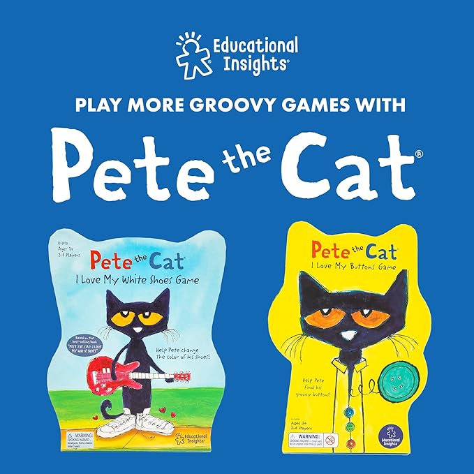 Educational Insights Pete The Cat® Groovy Friendship Game - Board Games for Kids, SEL Games for Kids, Gift for Ages 4+