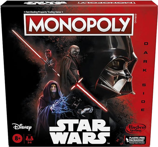 Hasbro Gaming Monopoly: Disney Star Wars Dark Side Edition Board Game for Families and Kids Ages 8+, Gift, Family Game Night