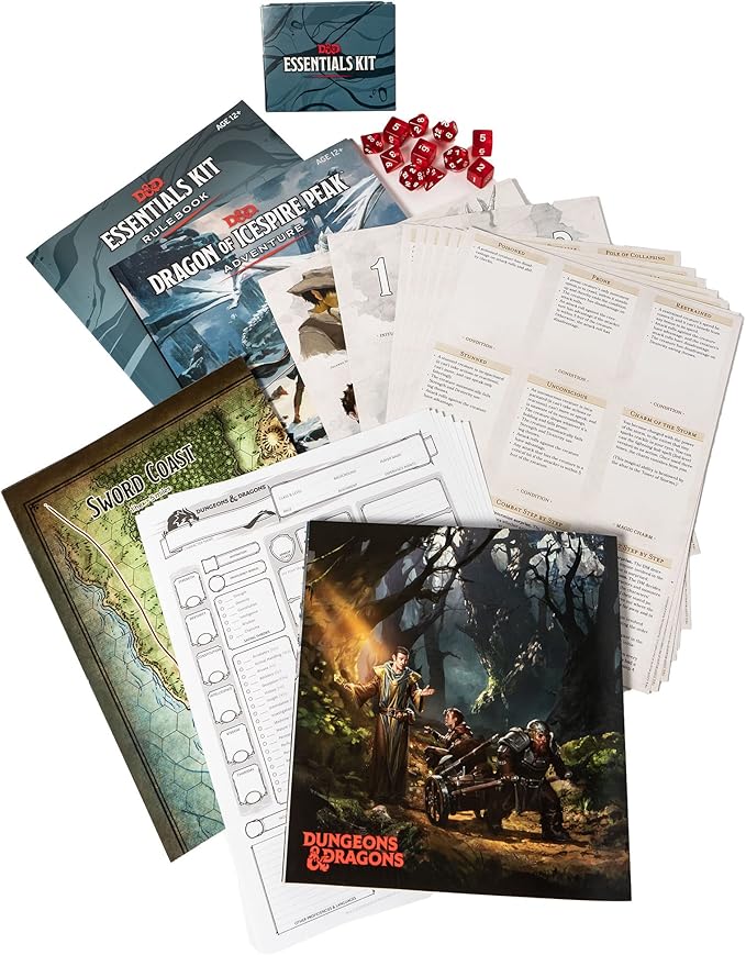 D&D Essentials Kit (Dungeons & Dragons Intro Adventure Set) Age Range:12 Years & Up
