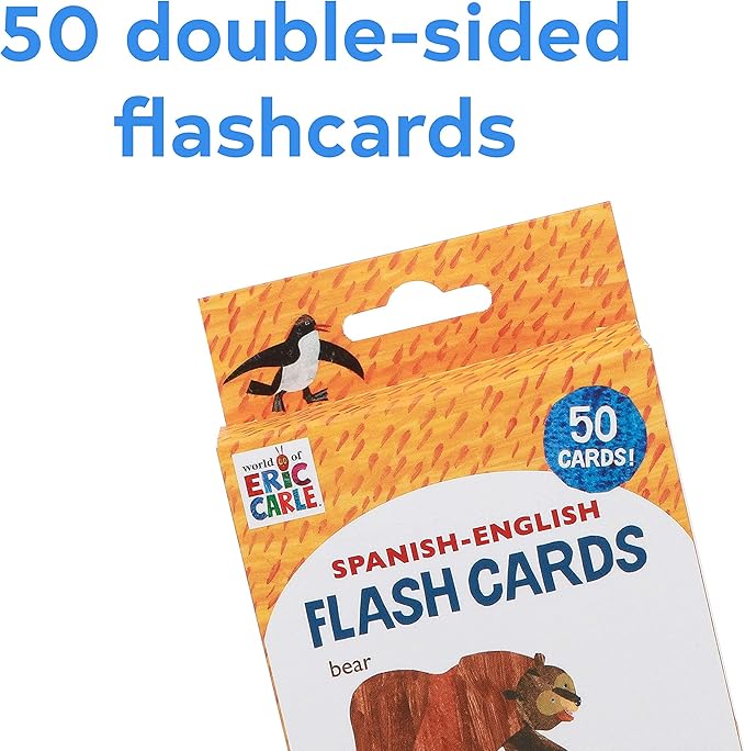 Chronicle Books, Flash Cards Eric Carle Spanish English