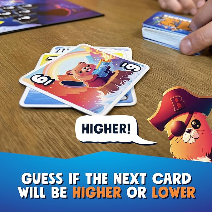 13 Beavers Board Game - The Riveting Beaver Journey, Family-Friendly Card Guessing Adventure, Ever-Changing Gameplay! Ages 7+, 2-6 Players, 30-45 Minute Playtime, Made