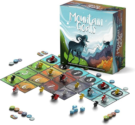 Mountain Goats - Board Game - 2 to 4 Players - 20 Minute Play Time