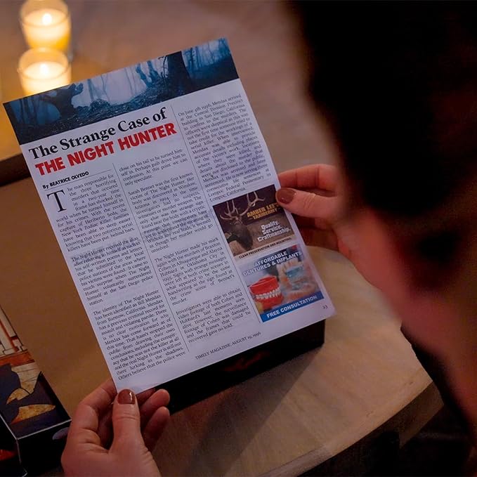 Murder Mystery Party | The Night Hunter, Can You Catch The Killer Before It's Too Late Game, for Ages 14+