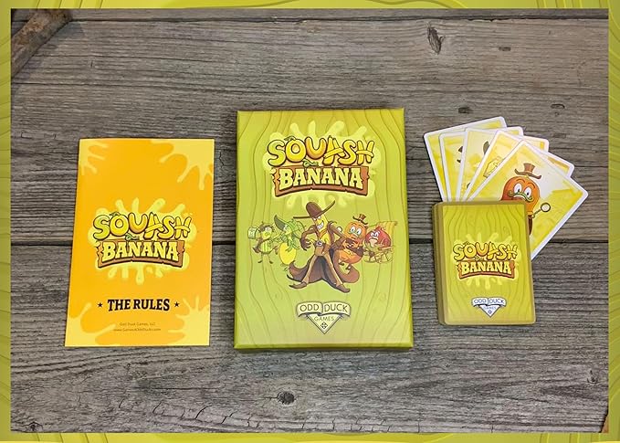 Squash Banana Card Game - Fun Family Game for Kids Ages 4-12, Great Gift or Party Game for Kids of All Ages, Great Addition to Family Game Night.