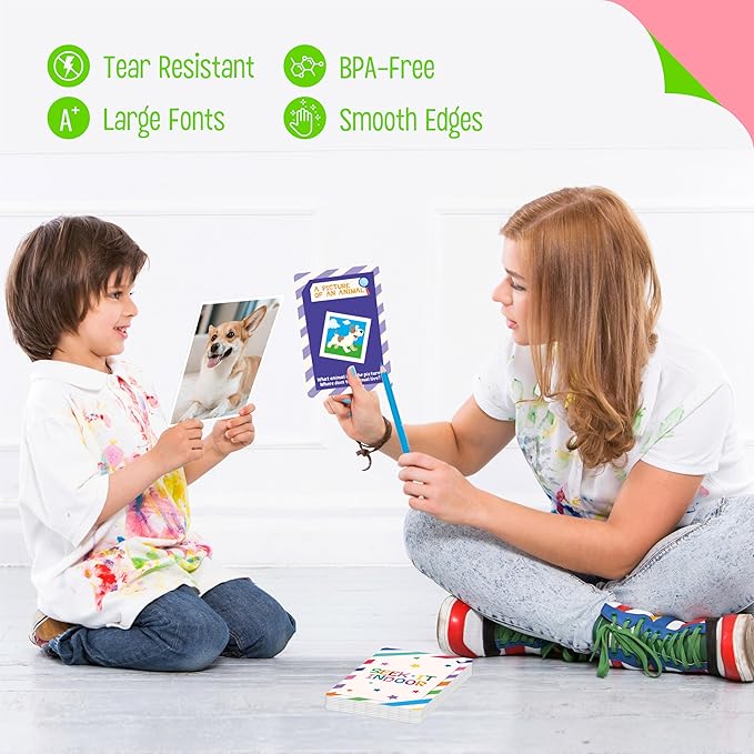 SpriteGru 56PCS Indoor Scavenger Hunt Cards, Found Items Indoor Seek and Find Card Game for for Homeschooling, Toddlers, Kids & Preschoolers, 1 Plastic Ring Included