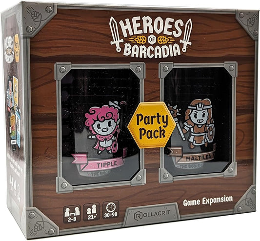 Party Pack Expansion: Add Two More Players to Your RPG Dungeon Exploration Drinking Games Night | New 1st Edition | A Party Games Board Games for Adults with DND Dice and Drinks!