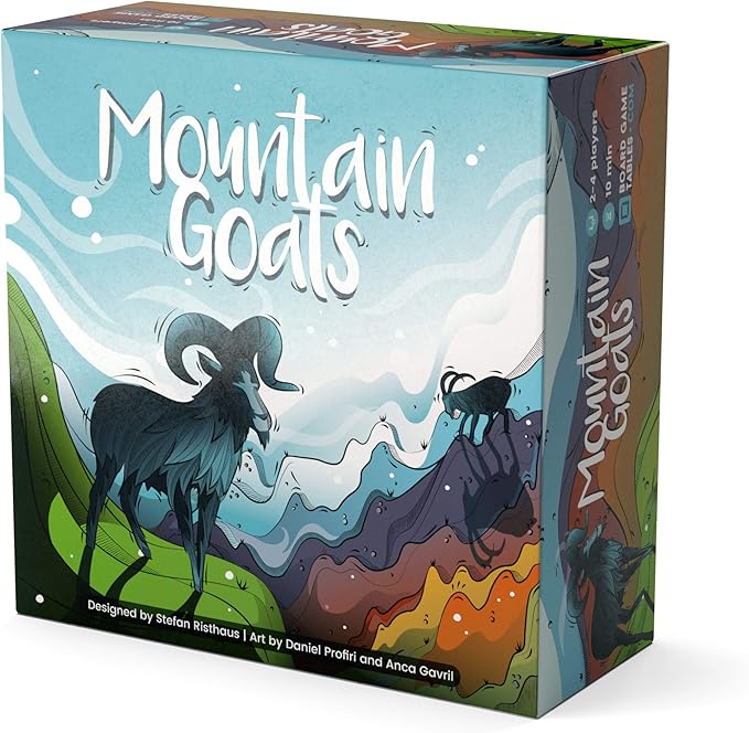 Mountain Goats - Board Game - 2 to 4 Players - 20 Minute Play Time