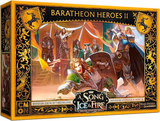 CMON A Song of Ice and Fire Tabletop Miniatures Baratheon Heroes II Box Set - Leaders of The Stormlands, Strategy Game for Teens and Adults, Ages 14+, 2+ Players, 45-60 Minute Playtime, Made by CMON