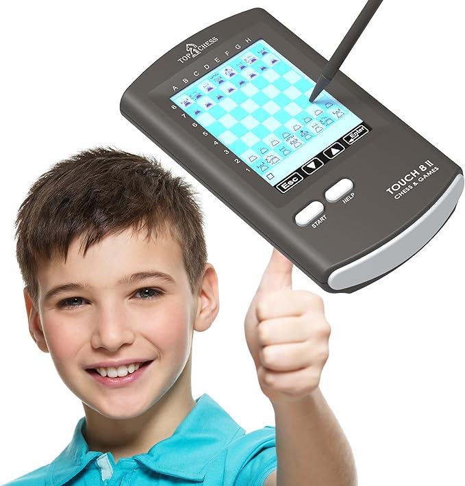 Top 1 Chess Touch Electronic Chess, Strategy Games Computer Kids Improving Chess Skills for Kids and Adults, Portable Travel Chess Perfect Birthday or Xmas Gift