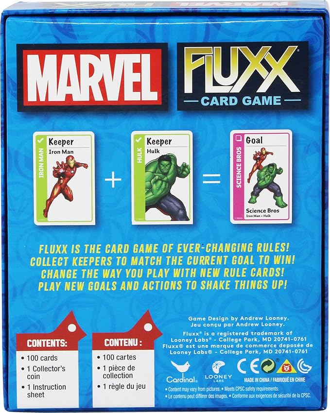 Marvel Fluxx Card Game with Collector's Coin
