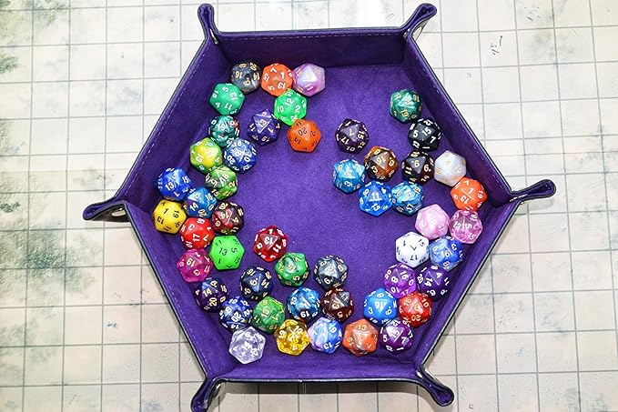 SmartDealsPro 50-Pack D20 20 Sided Dice Polyhedral Dice with Pouch for DND RPG MTG Table Game (D20, Mix Color)