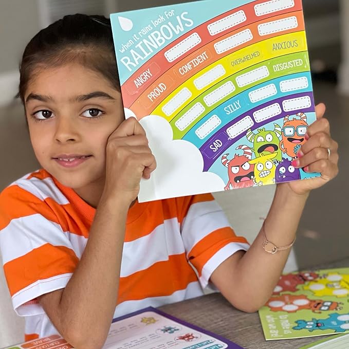 Open The Joy's Learning Emotions Toolkit: Explore Emotions with a Unique and Engaging Sticker Game for Children - Ages 5 Years & up