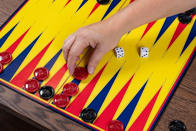 Pressman Backgammon The Classic Game of Chance and Skill That Has Been Fascinating Gamesters for Over 3,000 Years ,5"