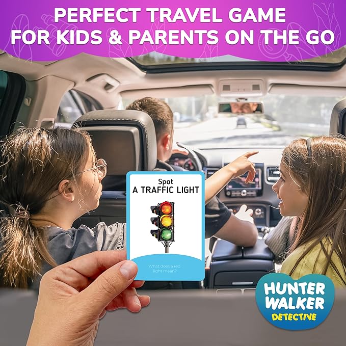 QUOKKA Scavenger Hunt Cards for Kids Ages 4-8 - Indoor Search and Find Travel Activities for Kids Ages 6-8 - Educational Travel Toys for 4-8 Year Olds - Pocket Toys for Boys Girls and Family