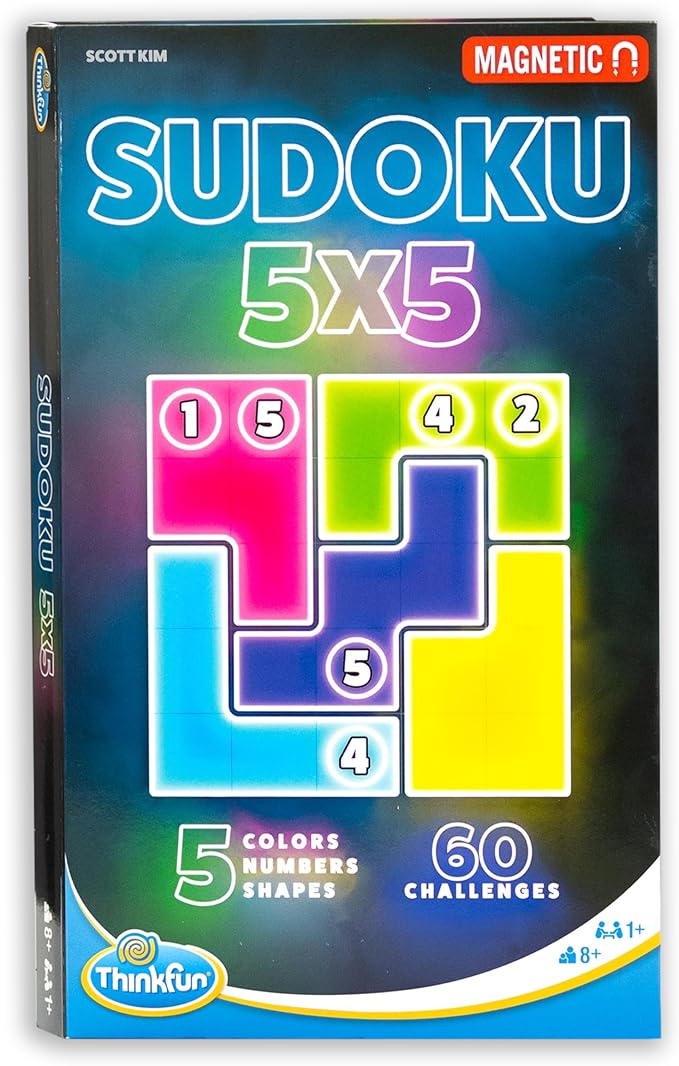 ThinkFun Sudoku 5x5 Magnetic Travel Puzzle