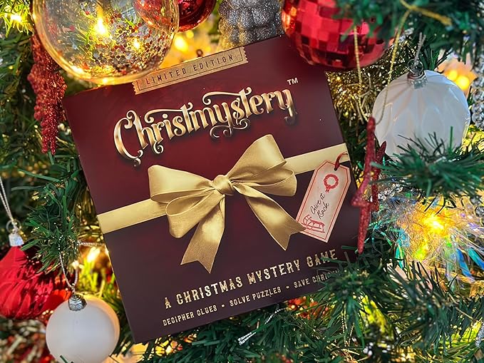 Christmas Escape Room Puzzle Board Game. Investigation, Detective Murder Mystery Crime Challenge for Adults & Teens, Couples Date Nights or Solo ChristMystery