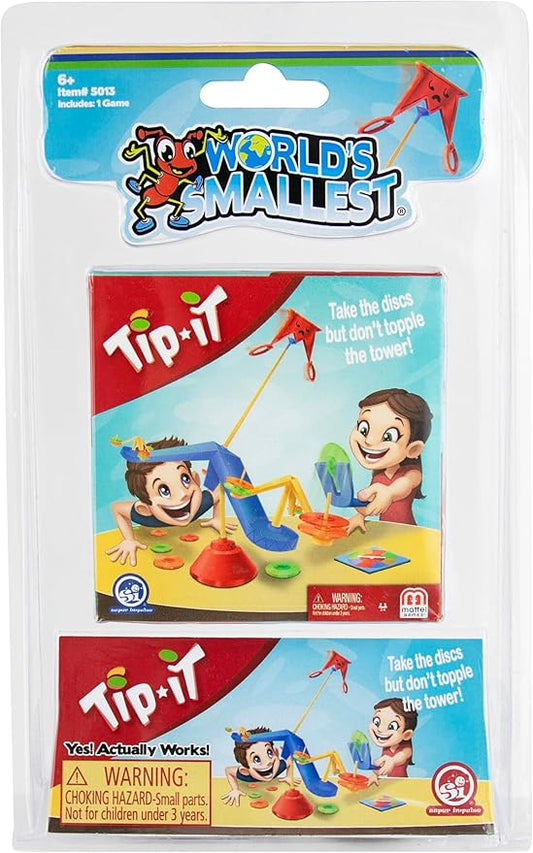 World's Smallest Tip It Game | Mini Game | Game for Families, Games Nights | Enjoyed by Kids, Teens and Adults