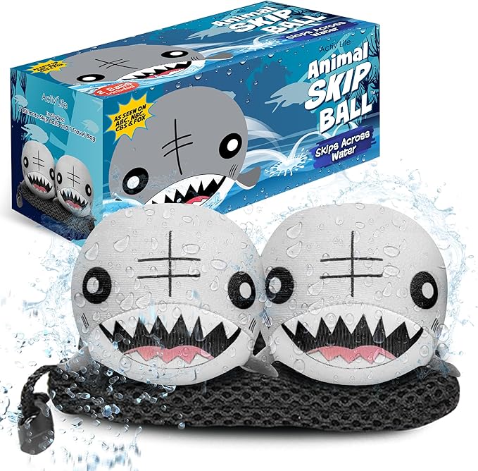 Activ Life The Ultimate Skip Ball – Water Bouncing Ball (2 Pack) Create Lasting Memories with Your Friends & Family at The Beach, Lake or Pool - Great for All Ages