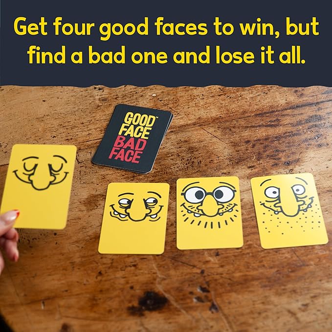 Big Potato Good Face Bad Face: Hilarious Party Travel Game for Family and Adults