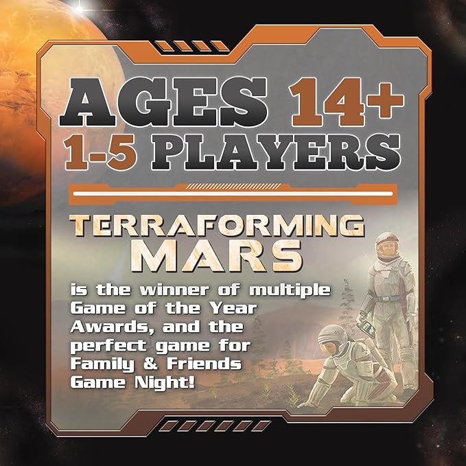 Terraforming Mars Board Game-Award Winning Strategic Space Adventure Game for Family Game Night, Competitive Play&High Replay Value-Adults, Cardboard,Teens&lovers of Board Games by Stronghold Games 