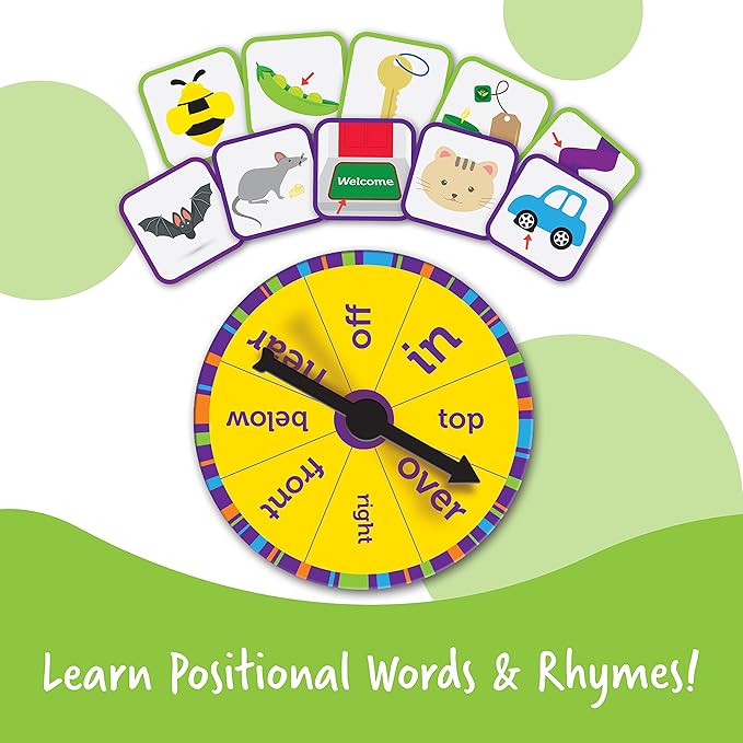 Learning Resources Fox in The Box- Position Word Activity Set, 65 Pieces