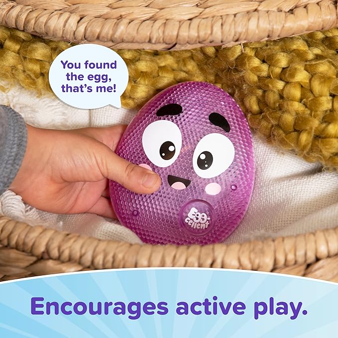 What Do You Meme? Eggcellent by Relatable, The Kid-Friendly Hide & Seek Game, Toddler Toys for Ages 3+, Includes 1 Eggcellent Light-Up Toy That Sings