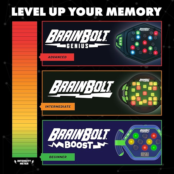 Educational Insights BrainBolt® Boost - Memory Brain Game, Includes 3 Game Modes, For 1 Player, Gift for Ages 5+