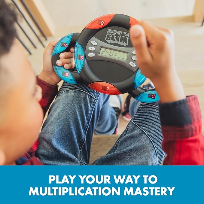 Educational Insights Multiplication Slam - Interactive Math Games, Division & Multiplication Game for 3rd Graders, Handheld Kids' Electronics, STEM Learning Tools for Ages 8+