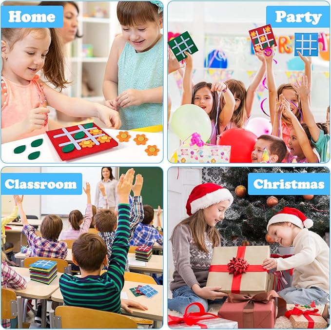 20 Pack Tic Tac Toe Board Game Party Favors for Kids 4-8, Birthday Goodie Bags Stuffers, Classic Bulk Gifts for Kids, Classroom Prizes for Students Boys Girls, Easy to Store