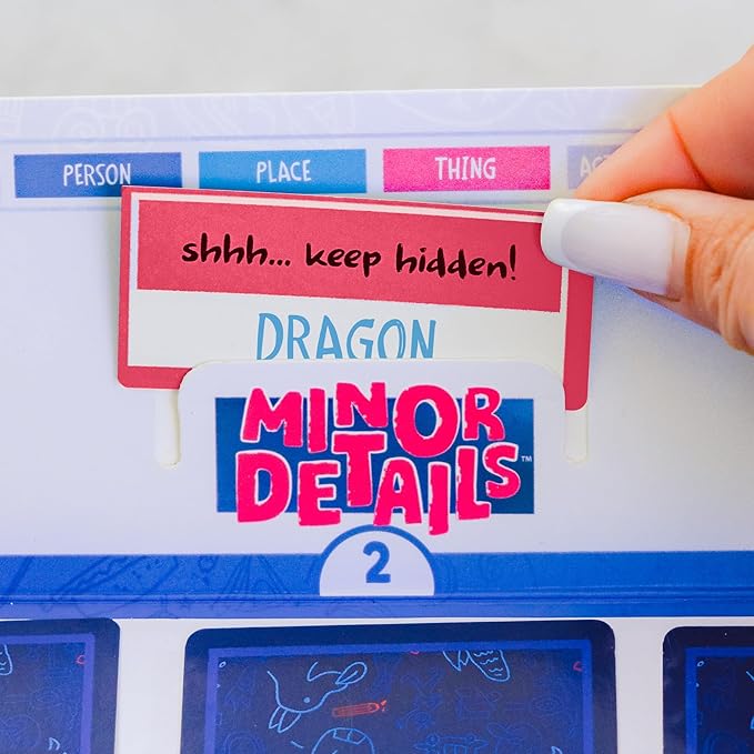 Minor Details Board Game | A Party Game for People Who Can’t Draw (Much) | Ages 13+| 3-6 Players | 20 Mins. | Fun Drawing Games for Adults and Teens