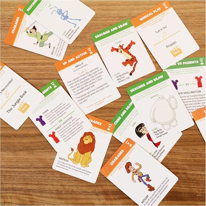 Spin Master Games, Beat The Parents Disney Edition, Kids vs. Parents Family Board Game, Up-and-Active Trivia & Challenges, Disney Games, 4 Players, for Ages 8 & Up
