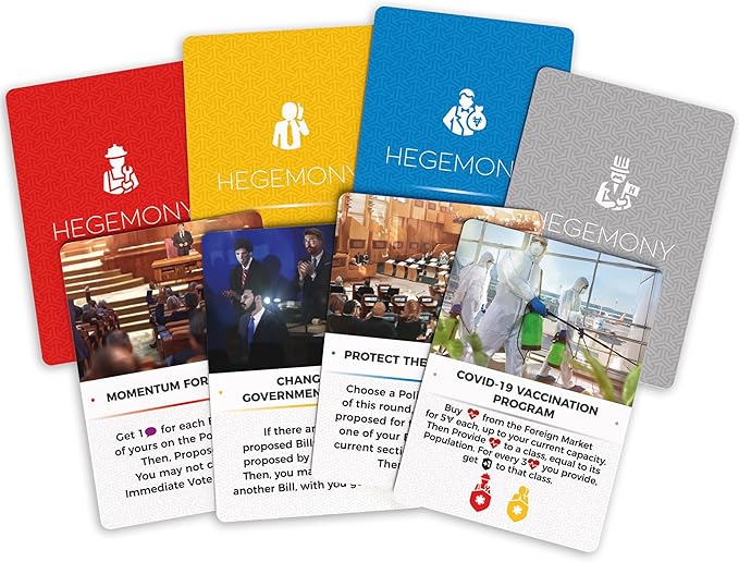 Hegemony: Crisis & Control Expansion - Add New Automas & Modules, Solo Play, Unique Asymmetric Card Driven Game Board Game, Ages 14+, 1-4 Players