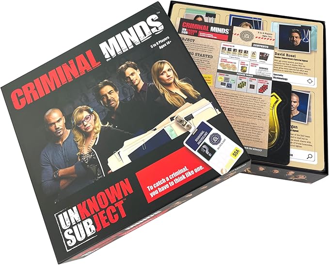 Criminal Minds Unknown Subject Board Games for Adults – Adult Games for Game Night, Social Deduction, Board Games for Family Night, Family Game, Ages 14+, 5-8 Multi-Player Games